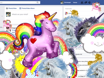 Cornify any website!