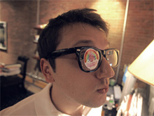 Coworker with Cornify Sticker