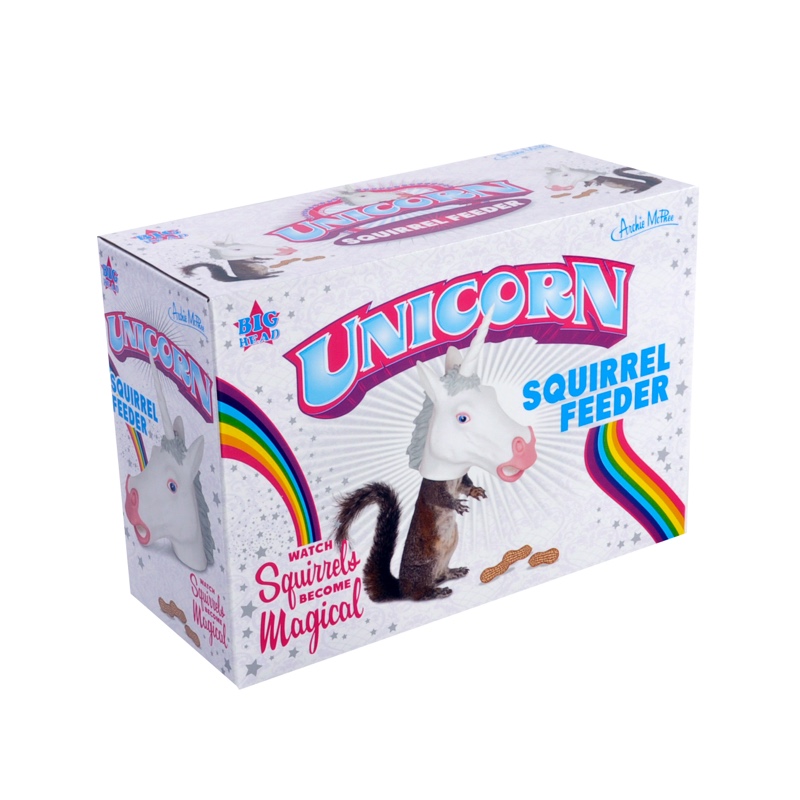 Unicorn squirrel feeder