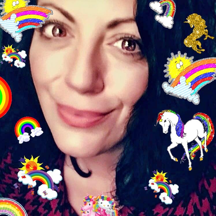 The merry pink joyful fun glitter