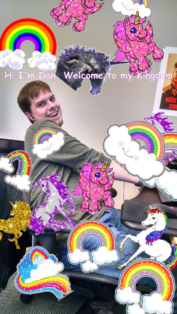 The fun glad happy amazing unicorn