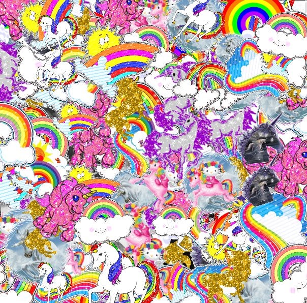 The glad jolly awesome joyful unicorn