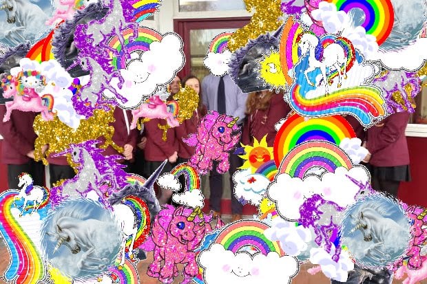 The fun pink sunny divine hug