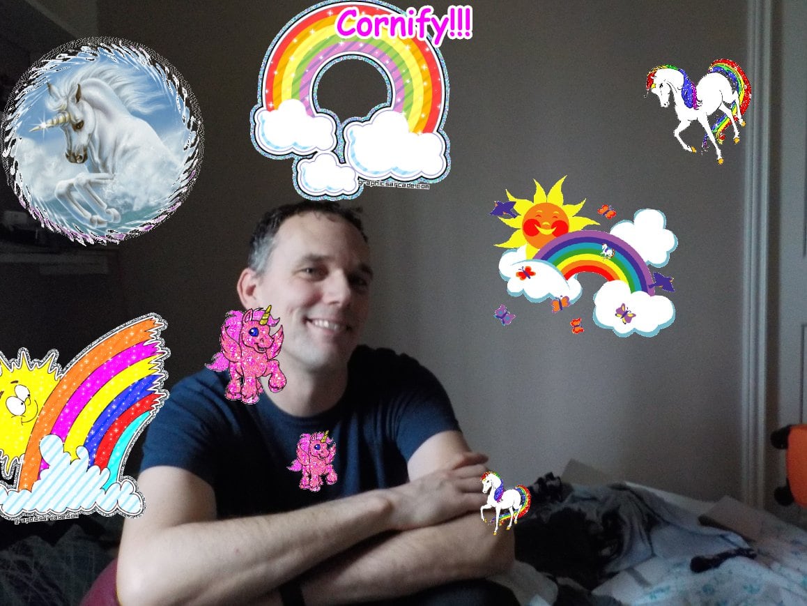 Crazy merry great jolly joyful rainbow