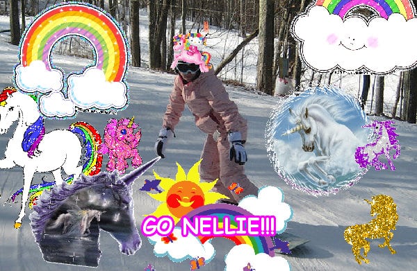 The joyful great merry amazing glitter