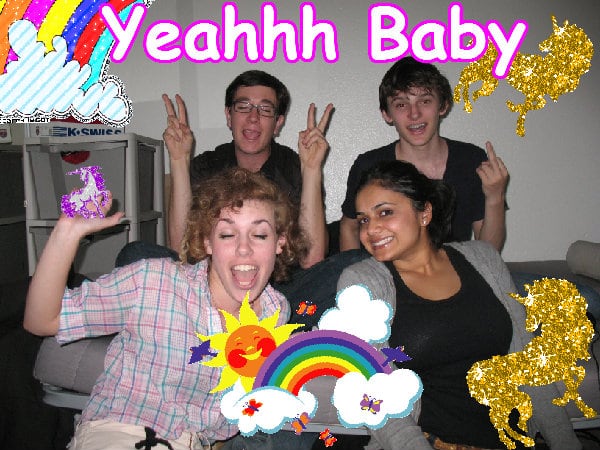 The glad pink glad awesome photo