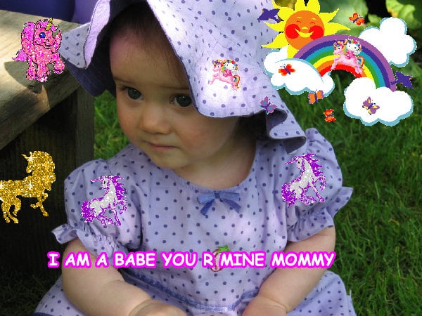 Mindblowingly merry pink cute jolly family