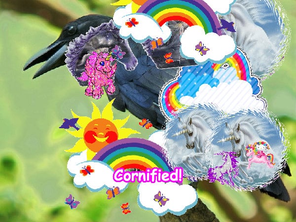 Mindblowingly happy great awesome divine unicorn