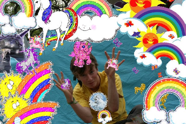 Super happy joyful awesome lovely hug