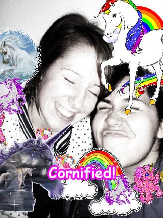 A cute merry happy pink fun