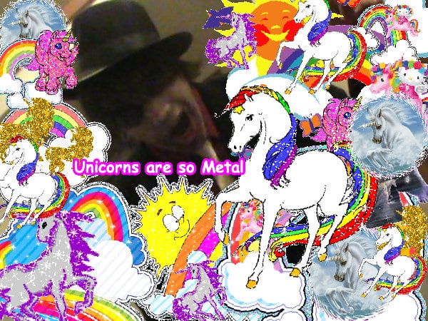 Mindblowingly merry happy awesome cool unicorn