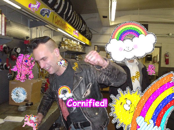 Crazy jolly pink merry merry picture