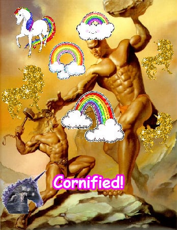 Crazy joyful cool happy pink unicorn