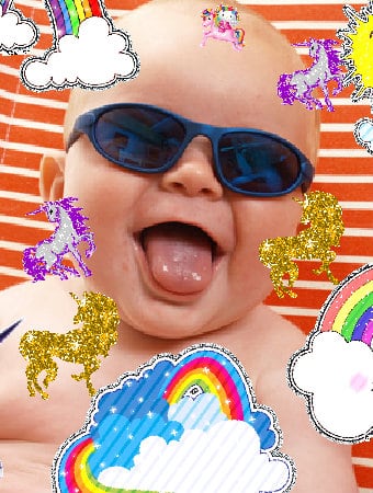 Mindblowingly super joyful happy super rainbow