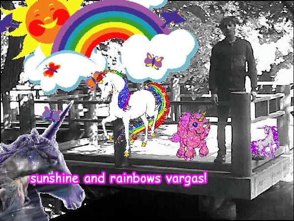 The great joyful happy cute unicorn