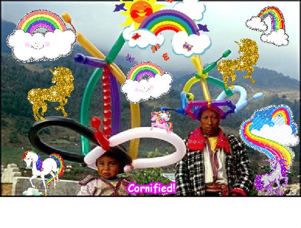 A amazing pink great fun rainbow