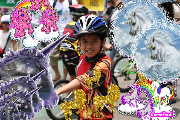 The lovely joyful pink super rainbow