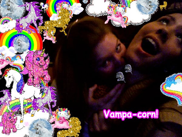 Mindblowingly happy joyful pink cute fun