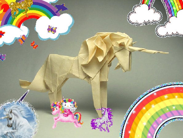 A fun glad lovely happy unicorn