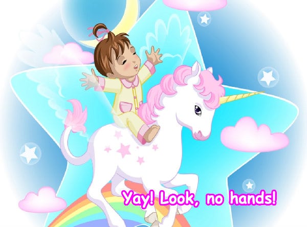 Yay! Look, no hands!