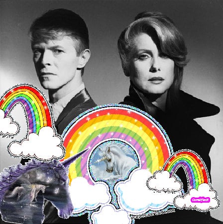 Crazy joyful glad merry happy unicorn