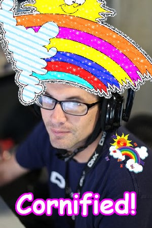 A lovely glad pink jolly unicorn