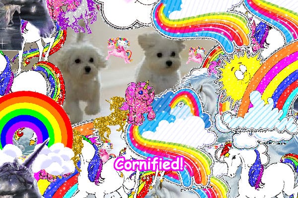 The most glad pink sunny joyful glitter