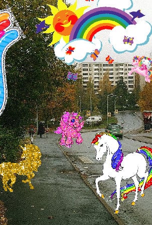 Mindblowingly sunny joyful glad amazing composition