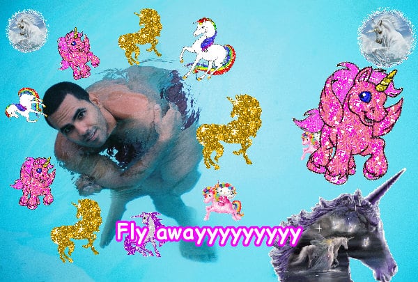 A amazing cute joyful cute unicorn