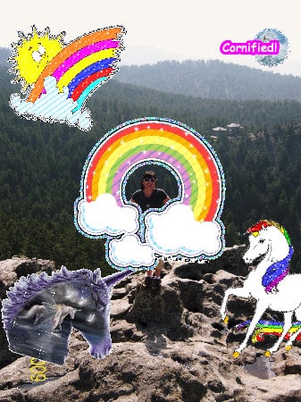 A glad awesome pink cool happiness