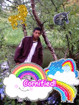 The cute merry divine jolly friend