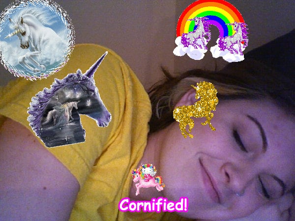 Crazy divine joyful happy awesome friend