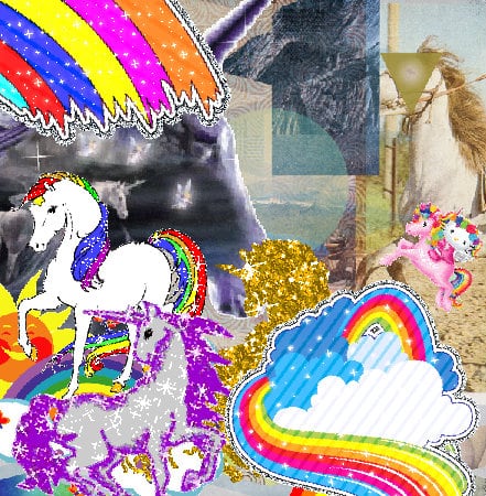 Crazy amazing awesome glad pink rainbow