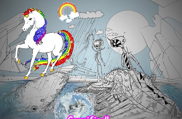 Mindblowingly joyful jolly sunny fun glitter