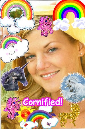 Crazy merry joyful sunny happy picture