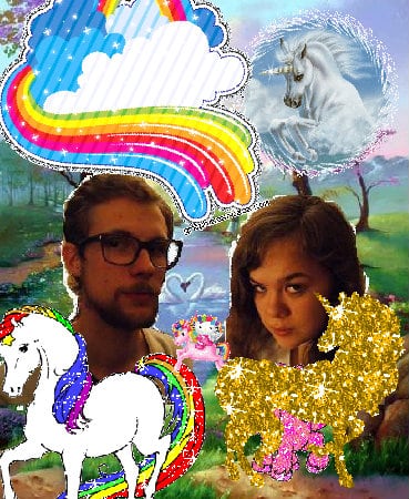 Crazy awesome joyful awesome jolly hug