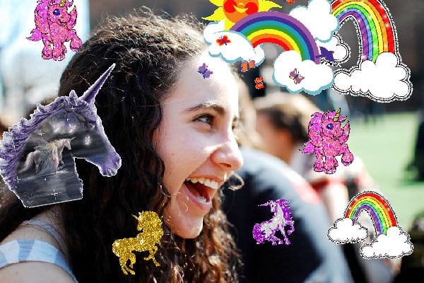 The sunny merry divine jolly fun