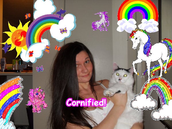 Crazy amazing merry happy glad photo