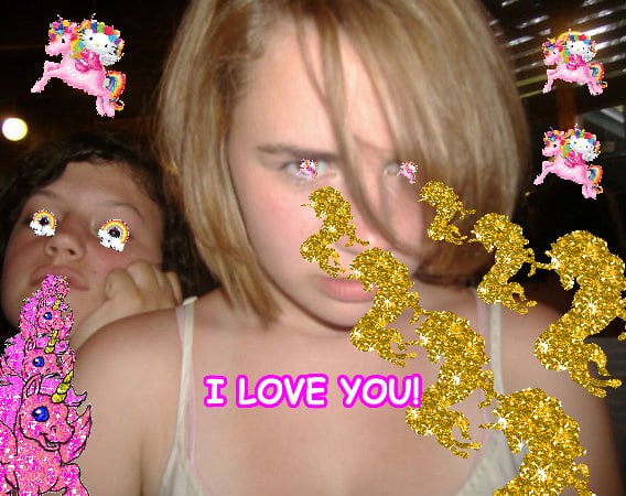 Crazy cute awesome fun cool rainbow