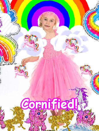 Mindblowingly super pink awesome lovely rainbow