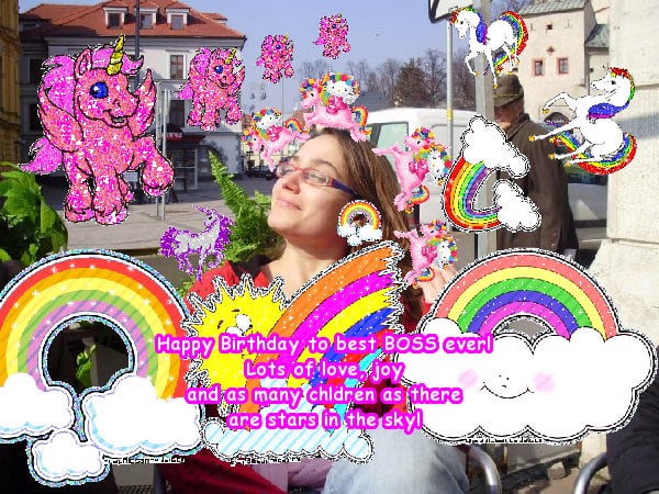 A lovely joyful best jolly unicorn