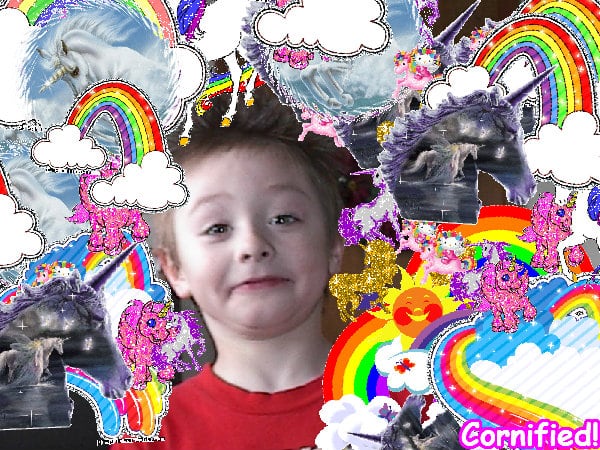 Mindblowingly jolly glad pink divine unicorn