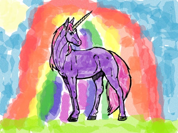 A fun cool jolly joyful rainbow