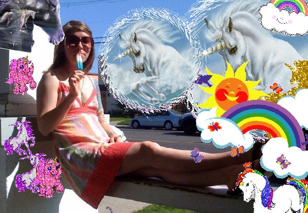 The sunny merry cool lovely glitter