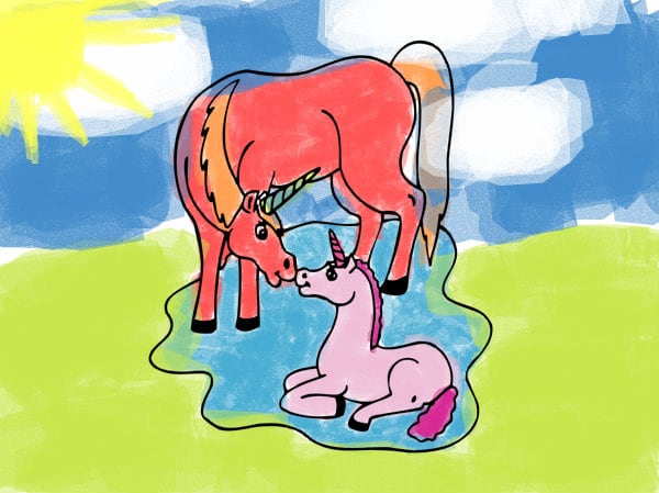 The best glad super sunny sunny unicorn