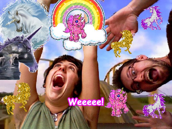 The awesome sunny happy cute friend