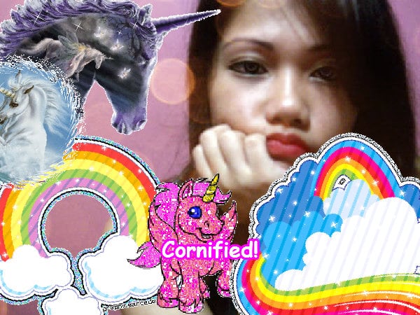 The most sunny happy fun pink unicorn