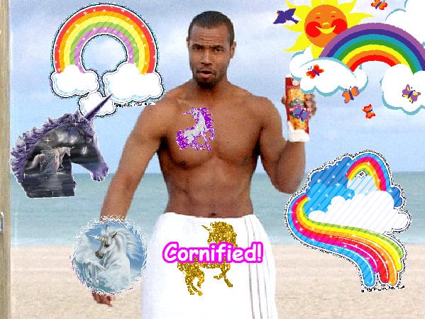 The merry happy pink amazing unicorn