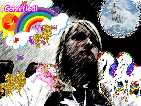 A joyful glad sunny cute glitter