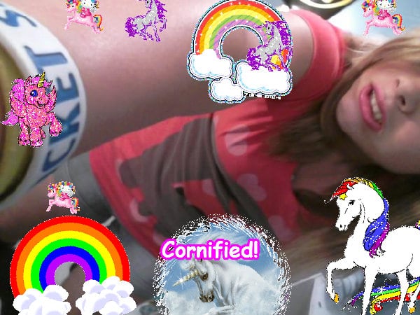 Super lovely joyful jolly pink rainbow